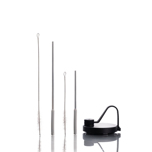 FLET Lid for JACK 20 oz / 32 oz - Lid with Handle, Straw, and Straw Cleaner